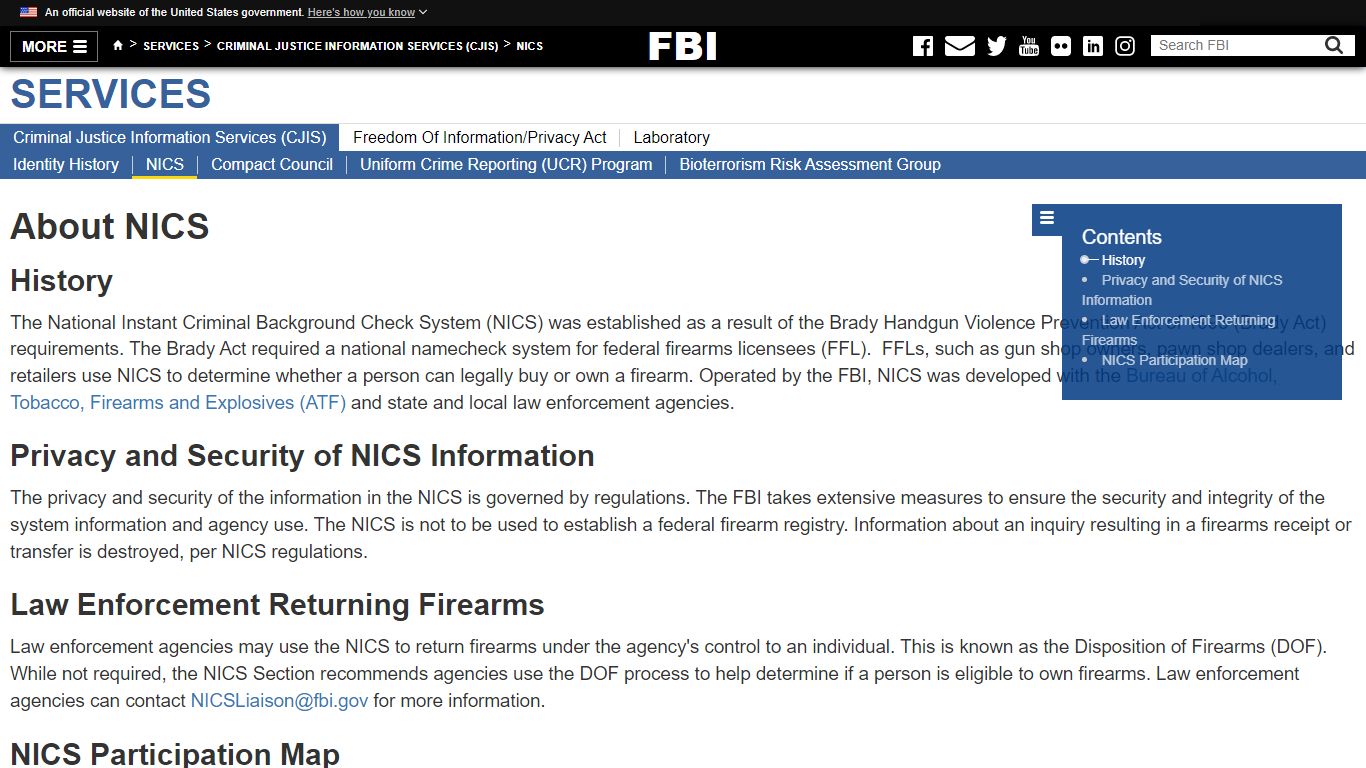 About NICS — FBI